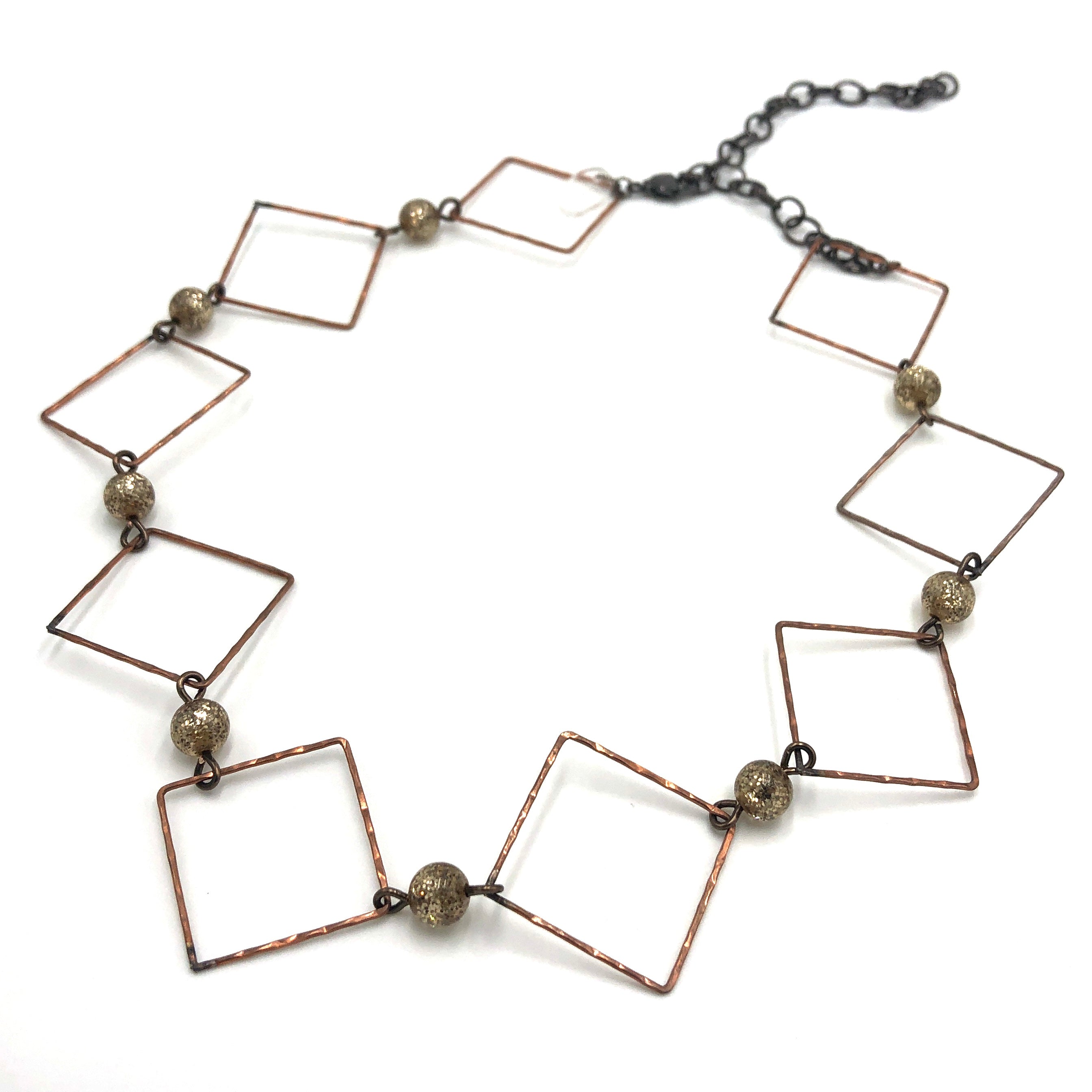 Bronze Box Necklace