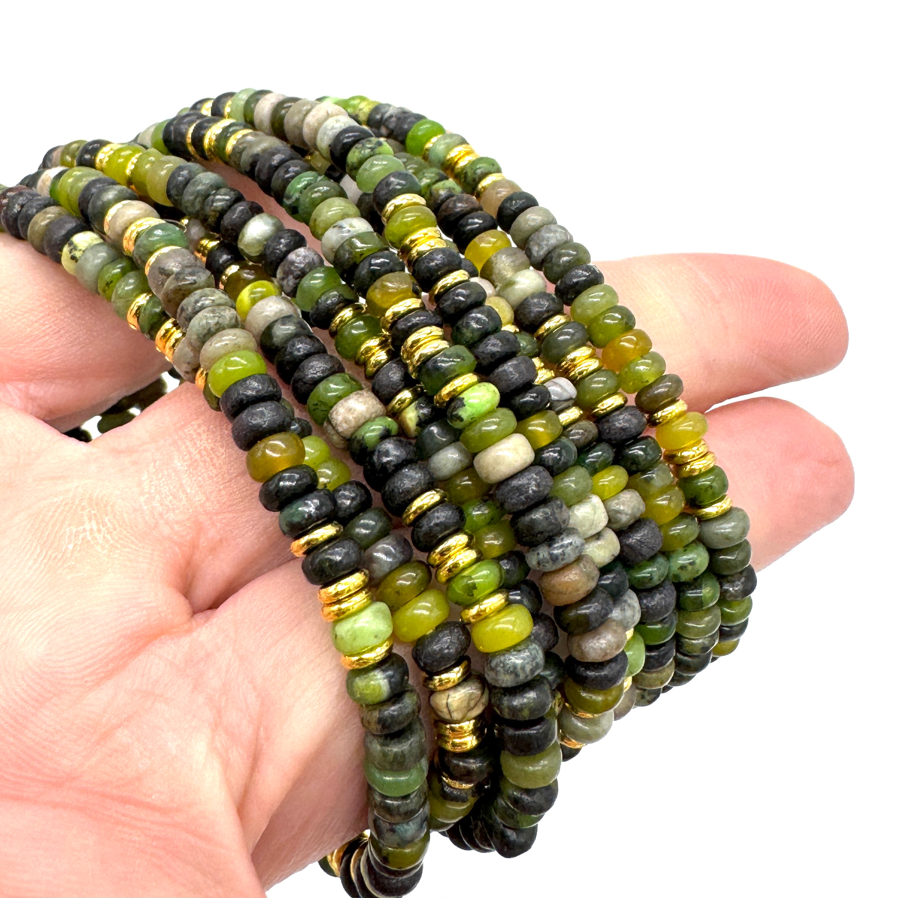 Make Your Own Collected Gem Stack Bracelets