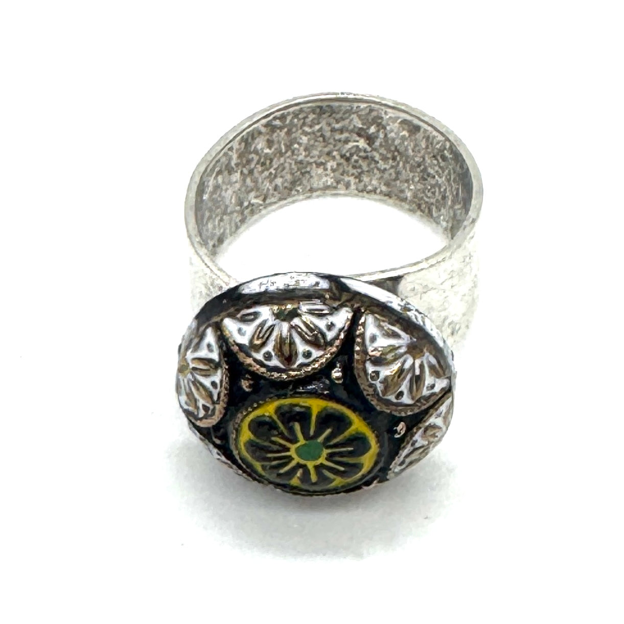 Old World Glass Cocktail Rings