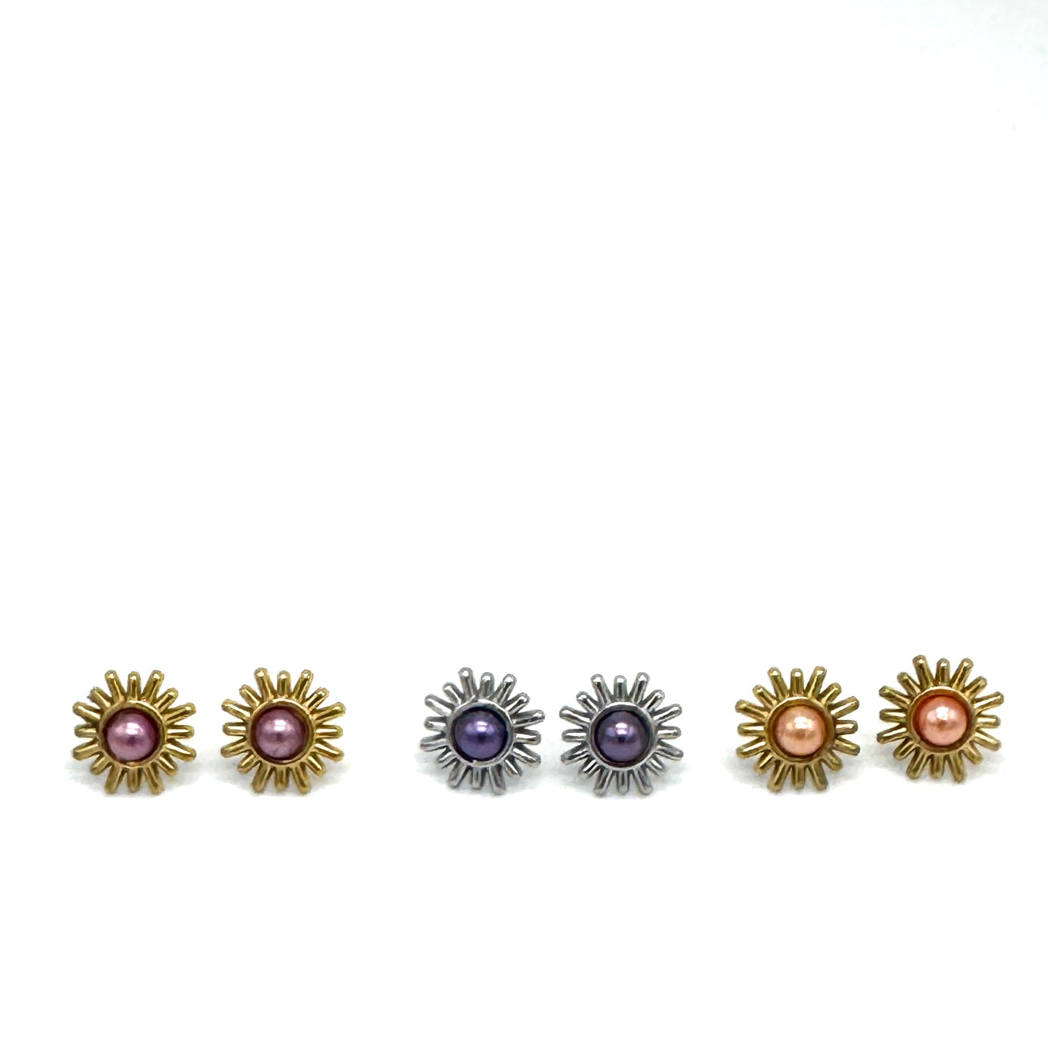 Palm Springs Pearls Starburst Studs