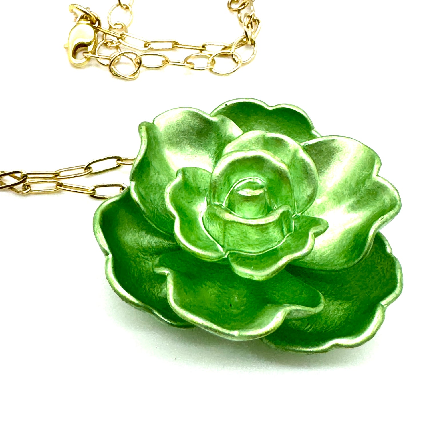 Succulent on Chain Necklace - Large