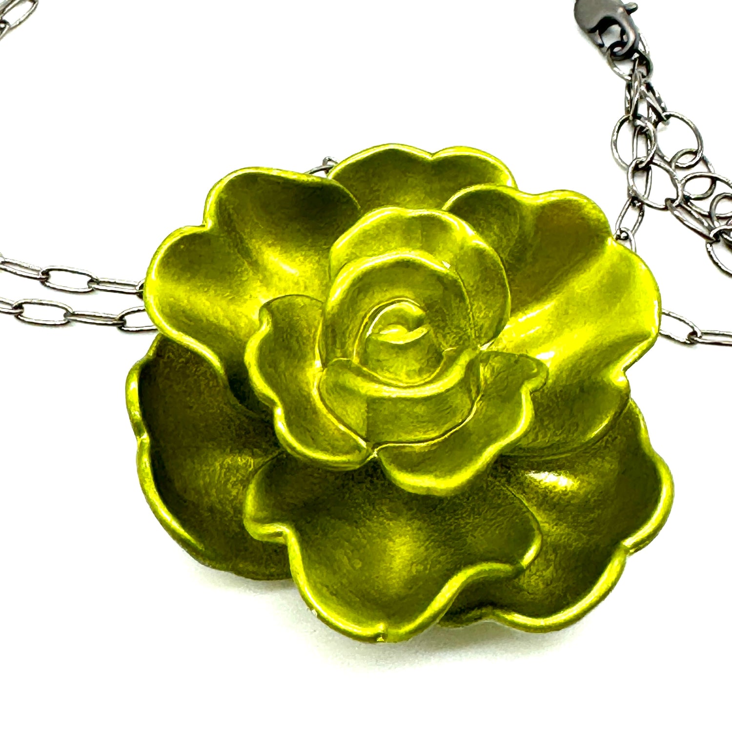 Succulent on Chain Necklace - Large