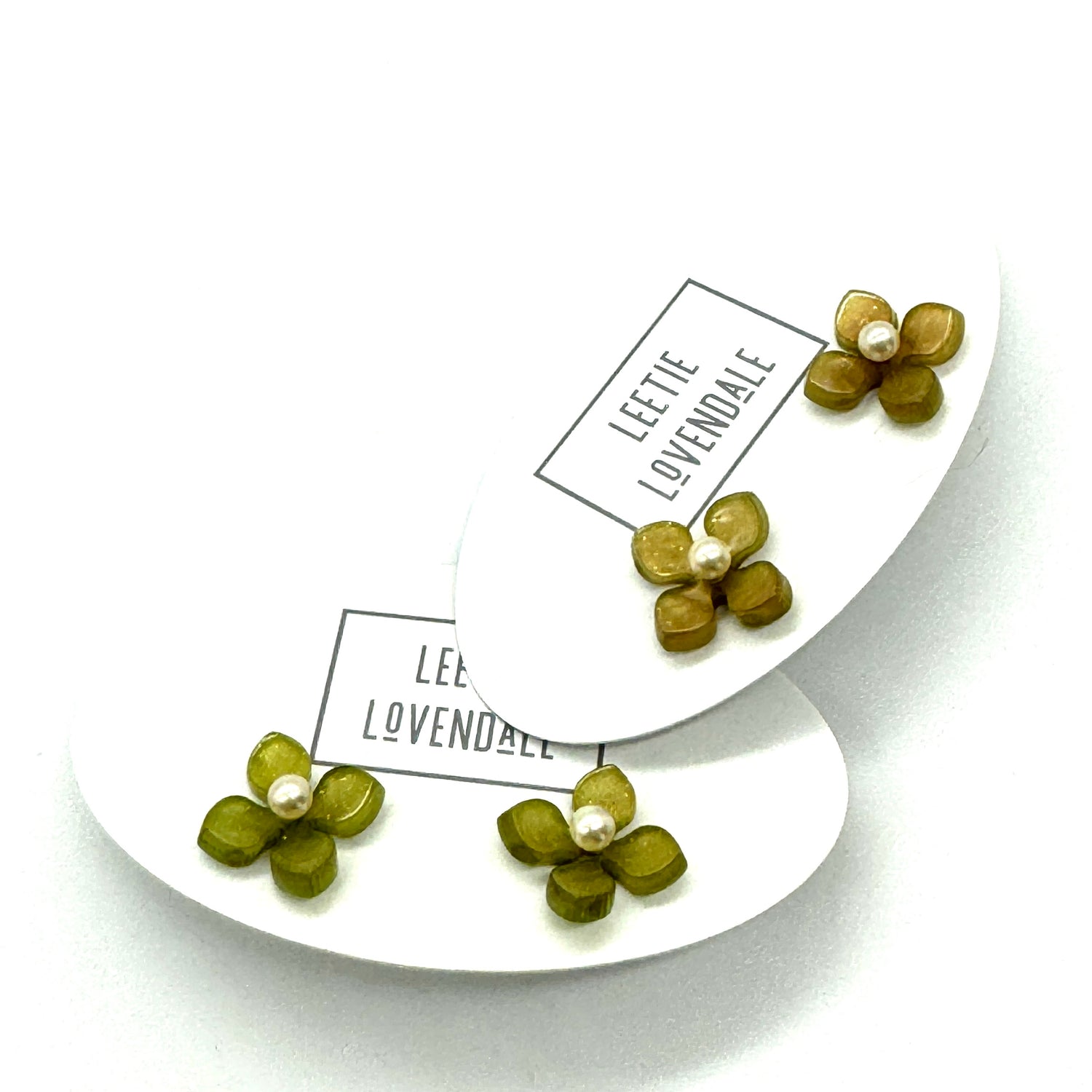 succulent stud earrings Succulent Bud Stud Earrings – Leetie Lovendale