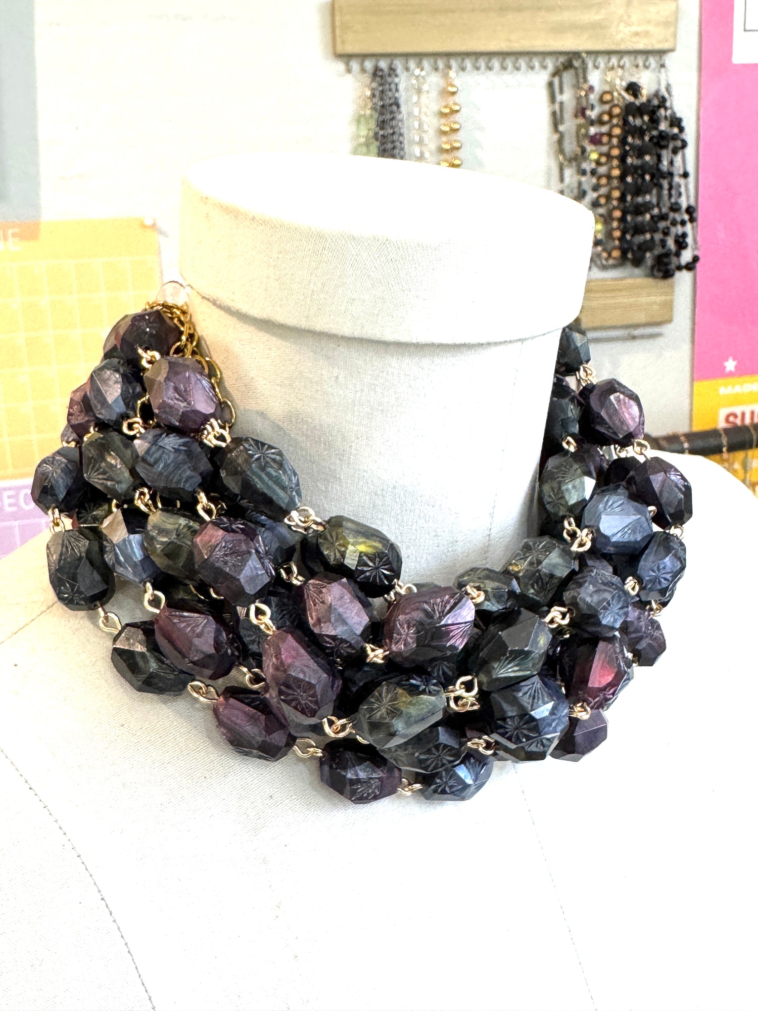 Midnight Mix Atomic Ombré Amelia Necklace