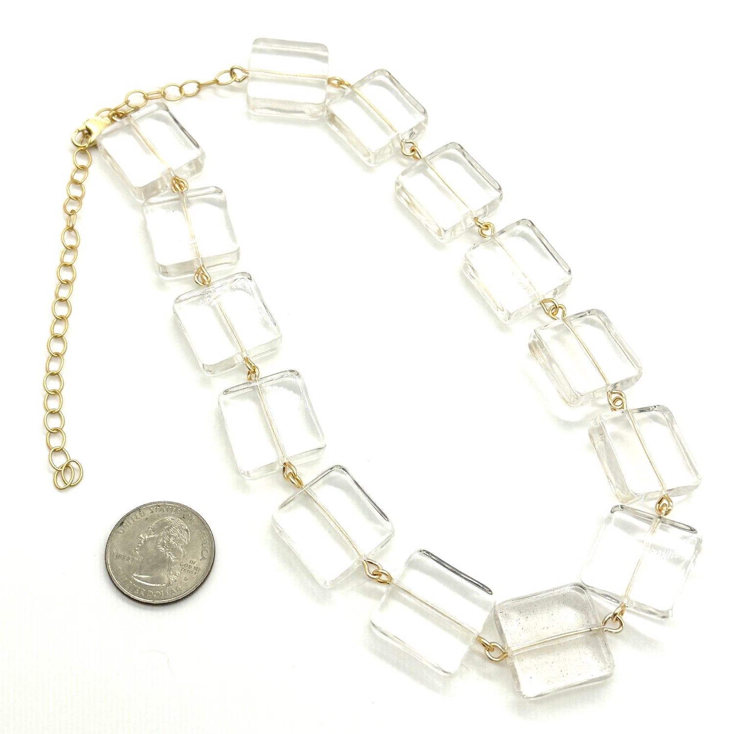 Clear Cubic Amelia Necklace