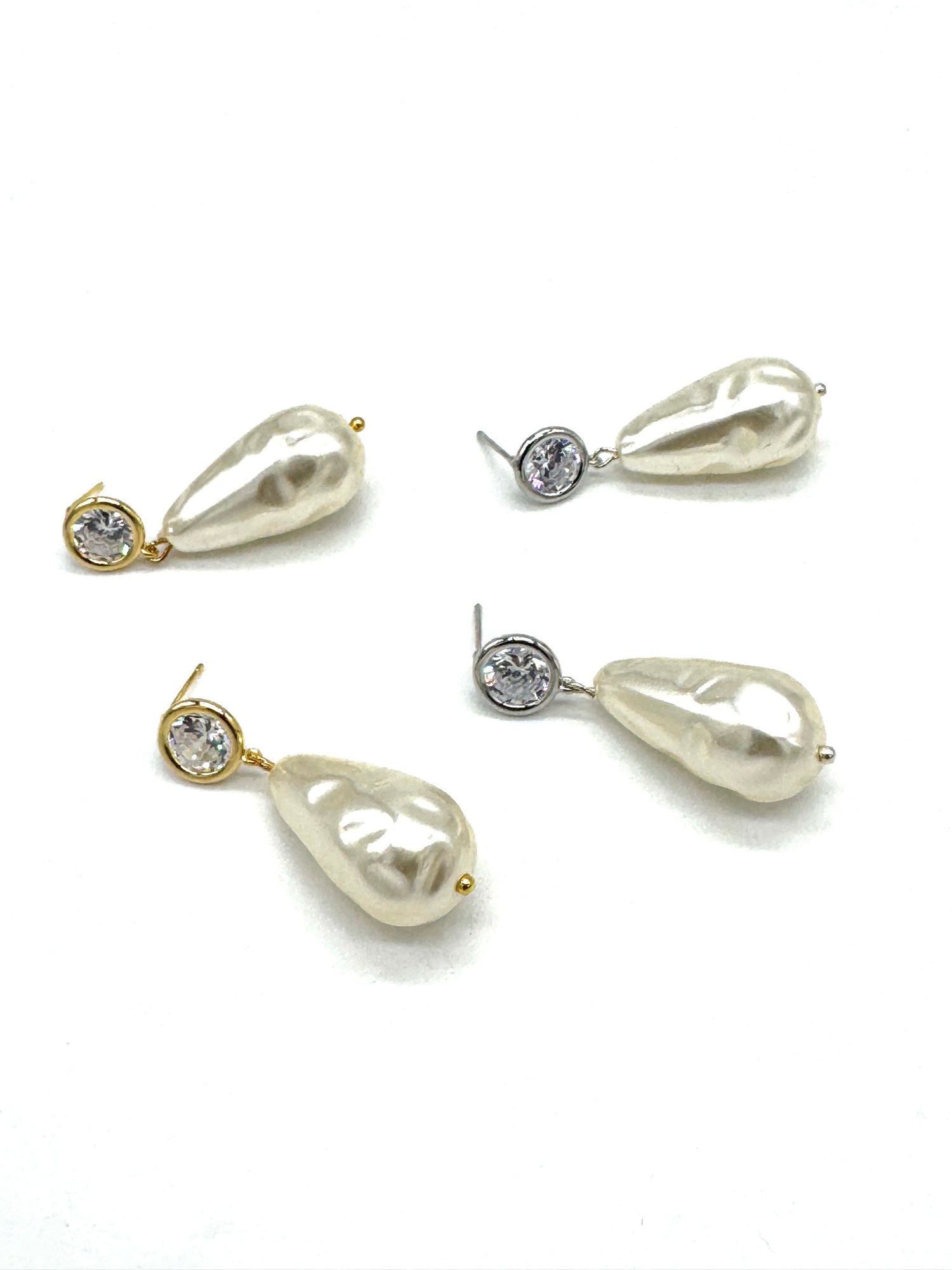 Pearl Portrait Drop Earrings