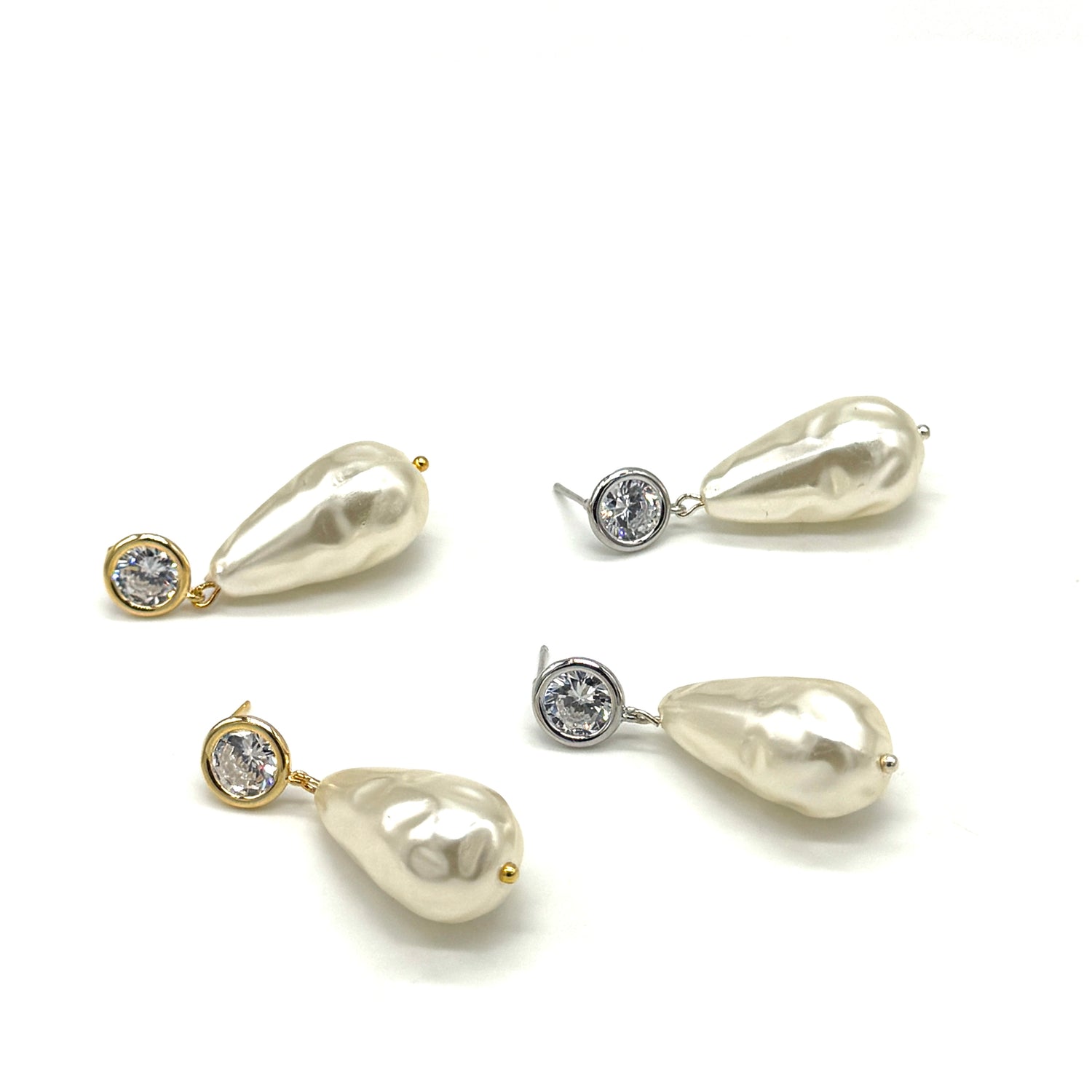 Pearl Portrait Drop Earrings