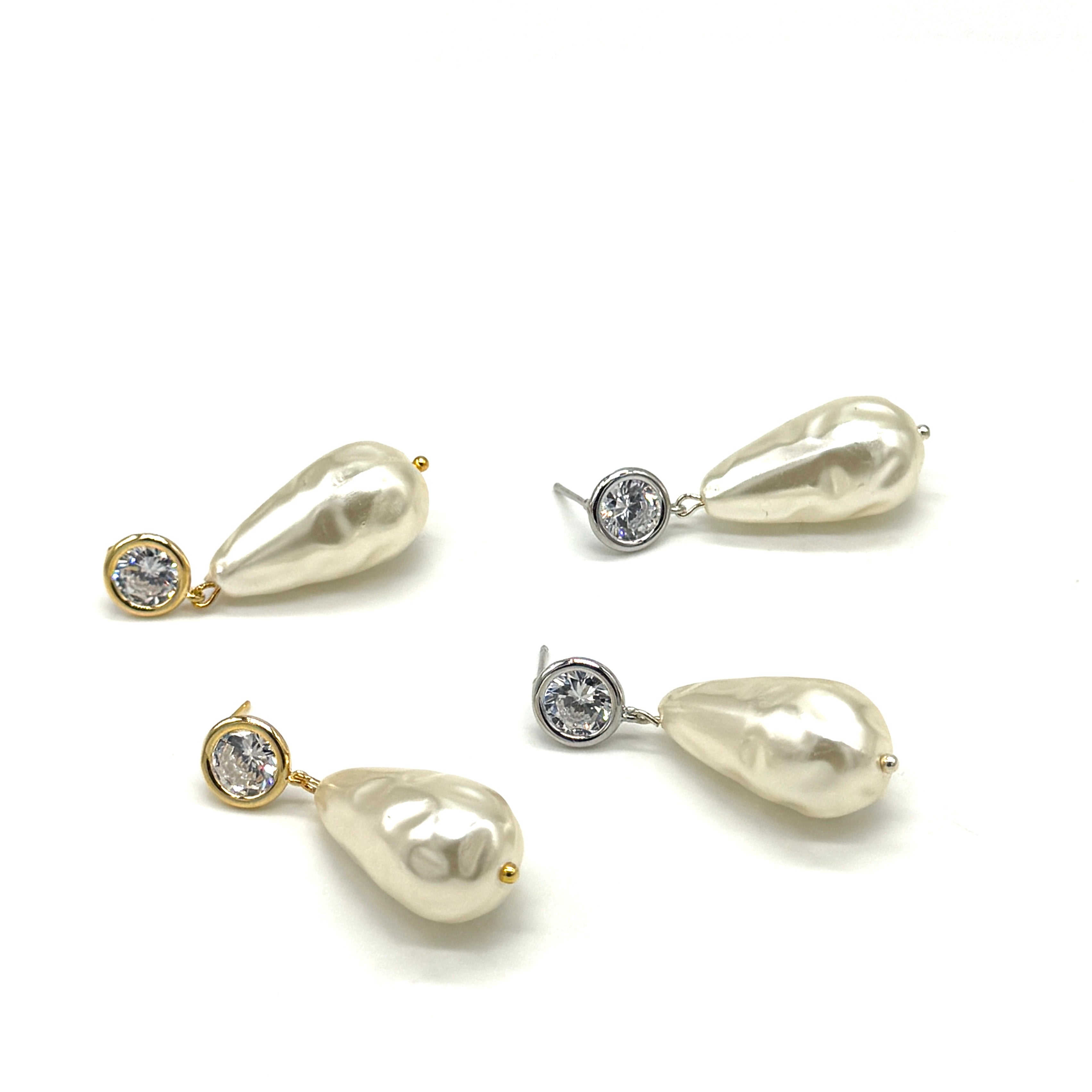 Pearl Portrait Drop Earrings