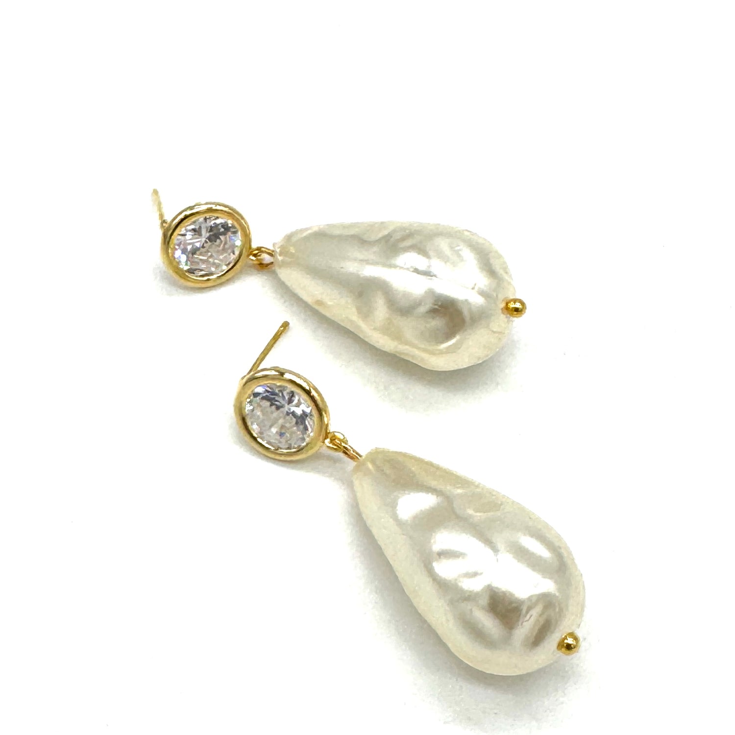 Pearl Portrait Drop Earrings