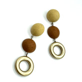 sand color earrings