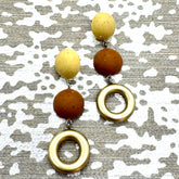 speckled earrings