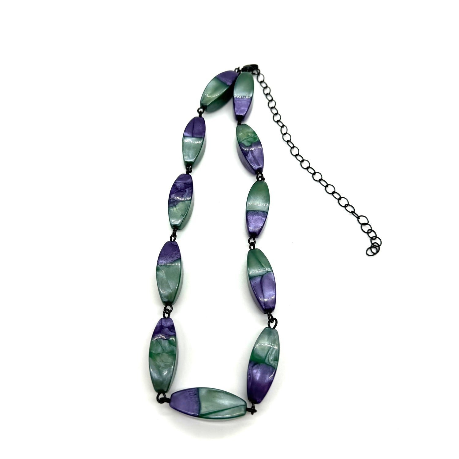 Purple &amp; green necklace