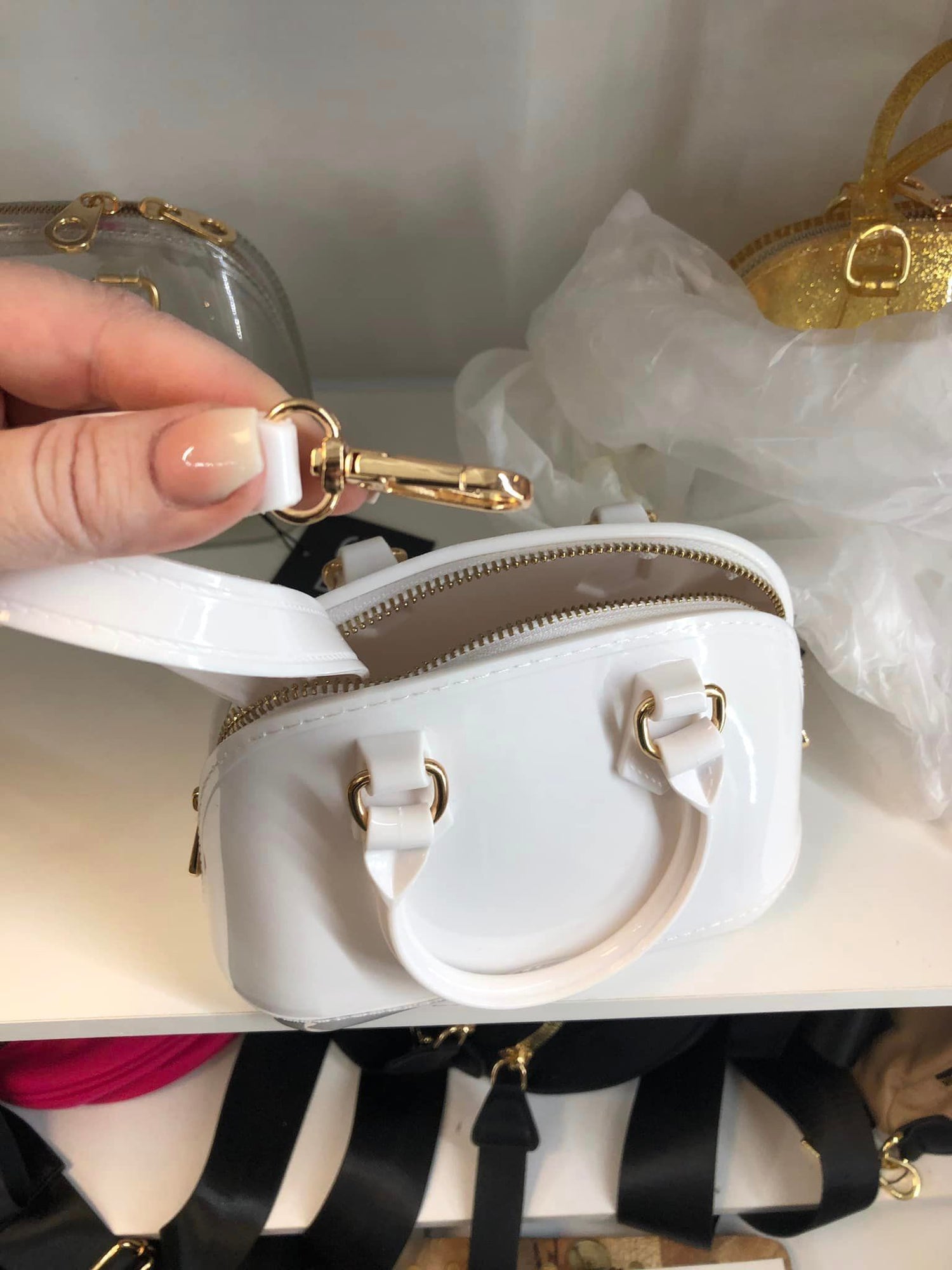 Mini Jelly Purse - Beige