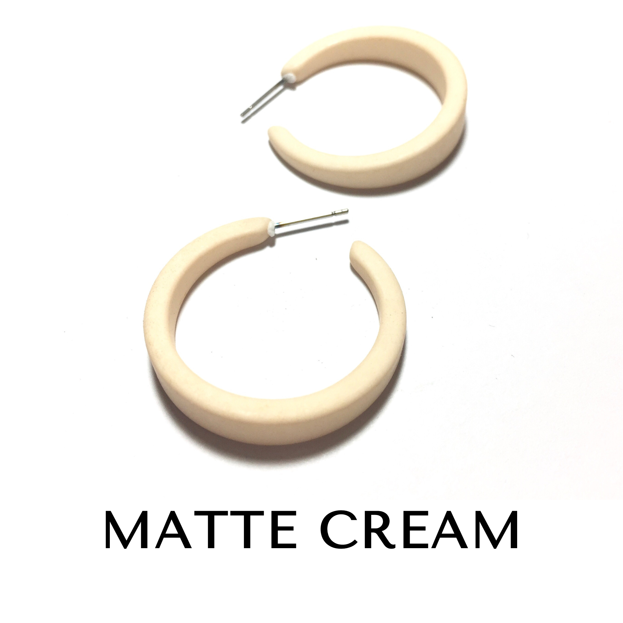 Velvet Matte Lola Hoop Earrings