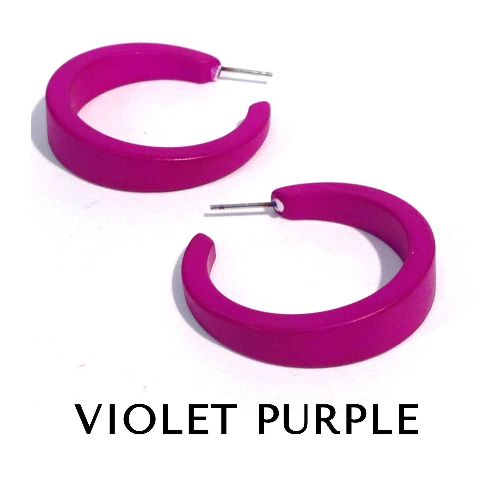 Velvet Matte Lola Hoop Earrings