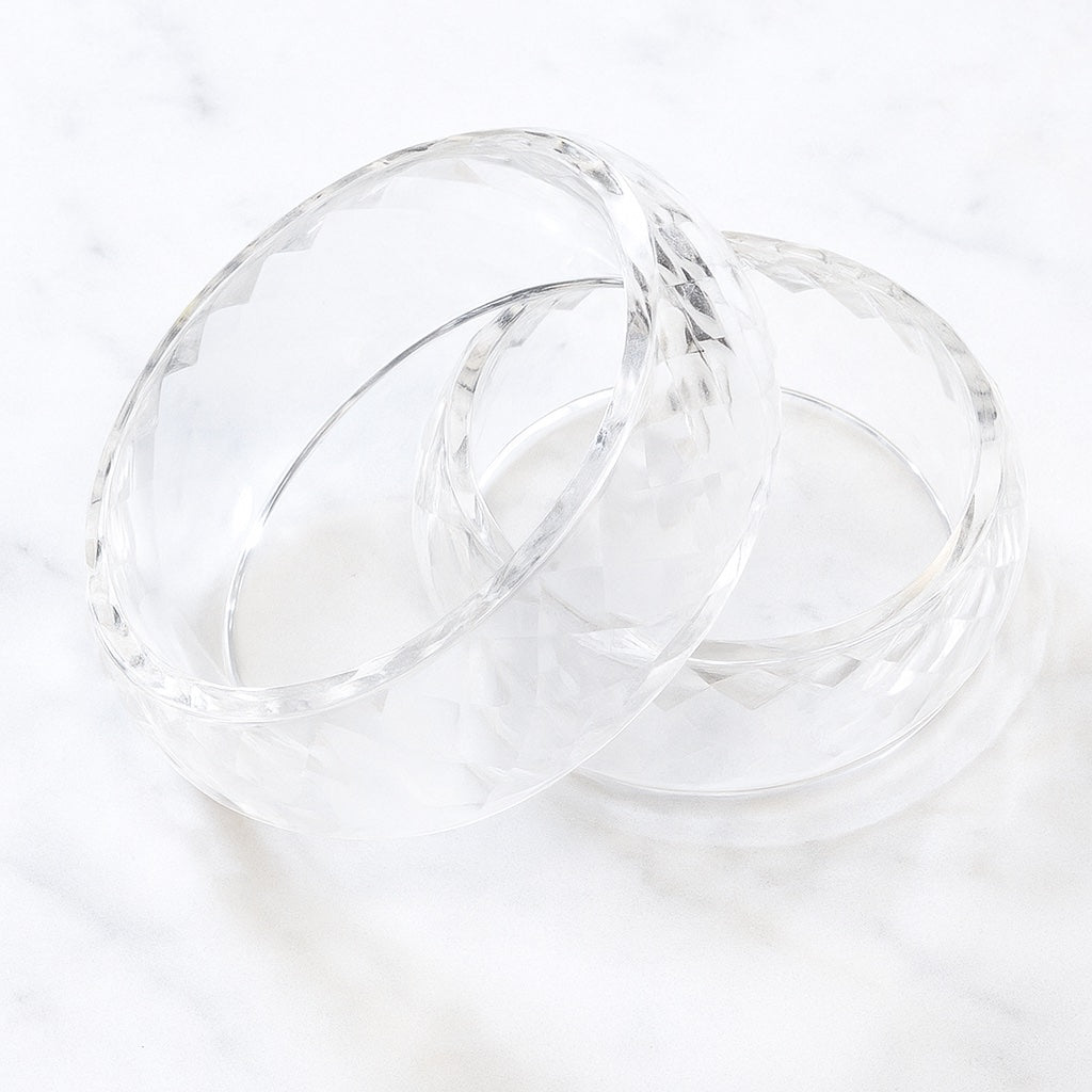 Prystal-Glitz Clear Bangle Bracelet