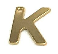 Gold Initial Letter Charms - Add On to Necklace