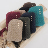Suede Paris Card Wallet-Wallet-Pretty Simple