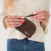 Suede Paris Card Wallet-Wallet-Pretty Simple