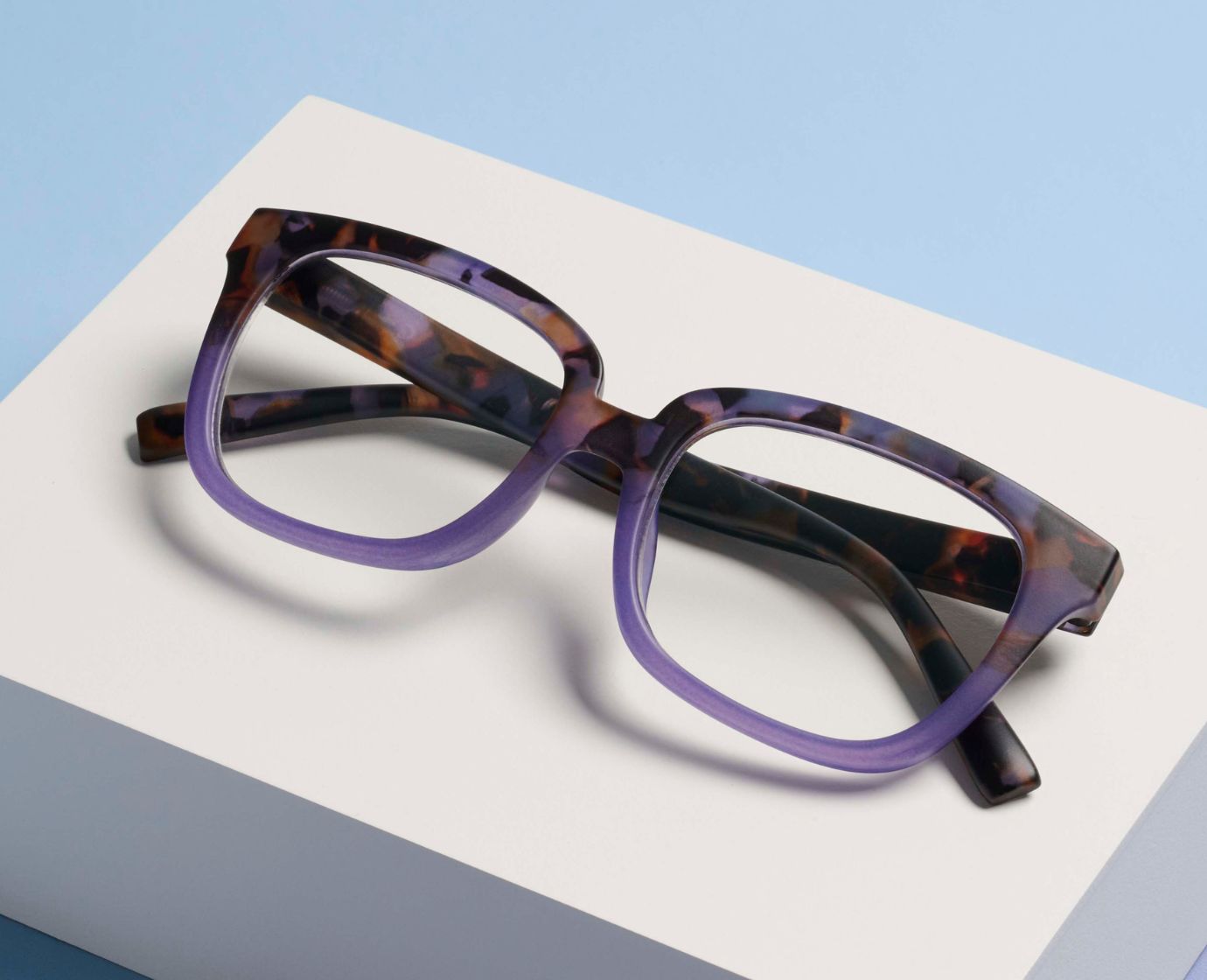 Athens Readers Glasses Light Blocking - Purple Botanico/Purple