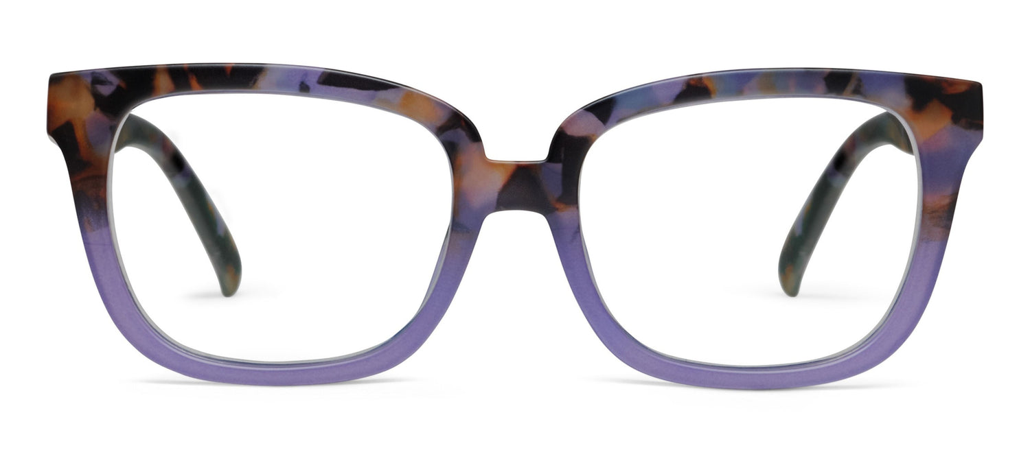 Athens Readers Glasses Light Blocking - Purple Botanico/Purple