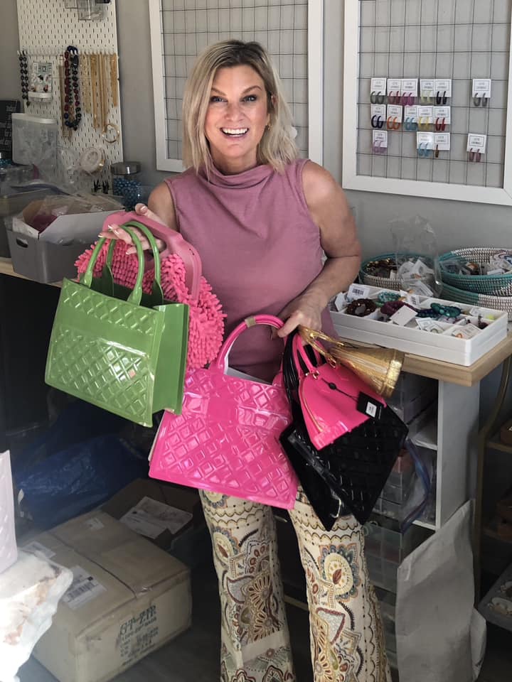 Hot Pink Jelly Quilted Handbag