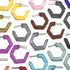 honeycomb hoop earrings