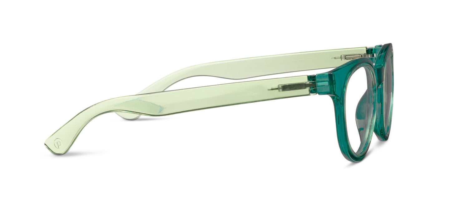 Olympia Readers Glasses Light Blocking - Teal/Light Green