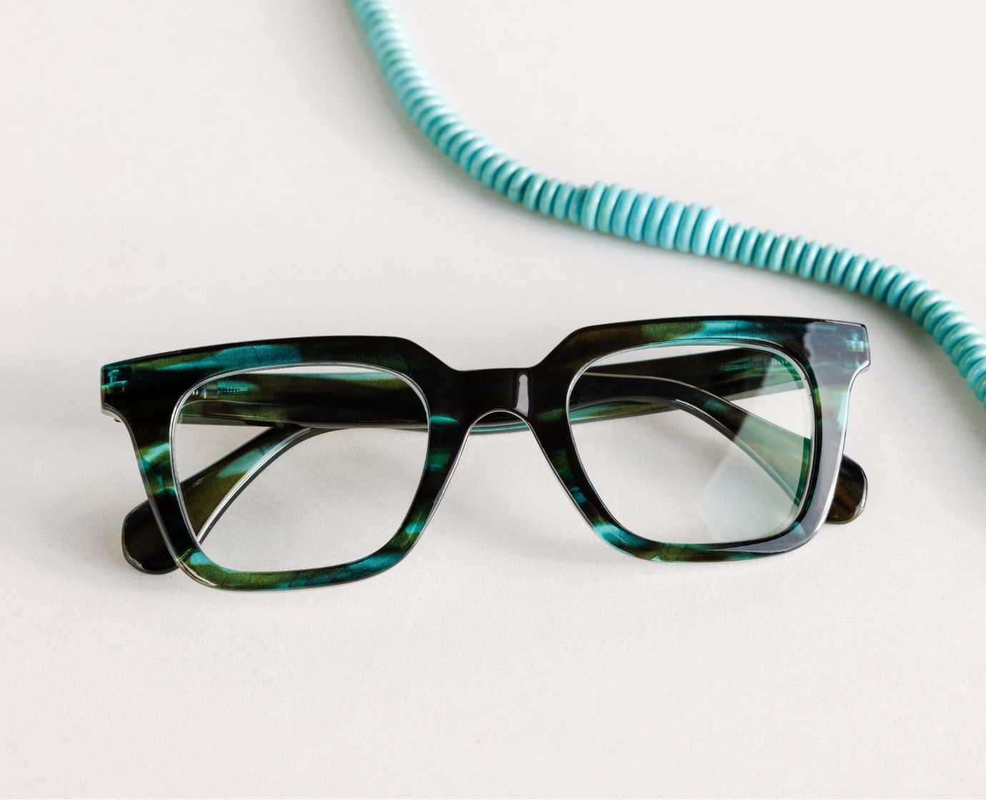 Page Readers Glasses Light Blocking - Teal Horn
