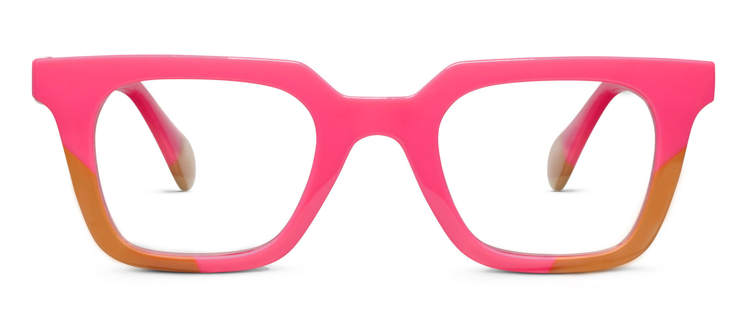 Page Readers Glasses Light Blocking - Pink/Tan