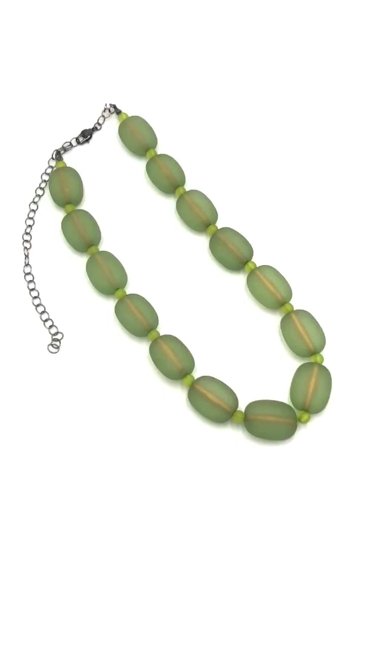 Moss Green Marco Necklace