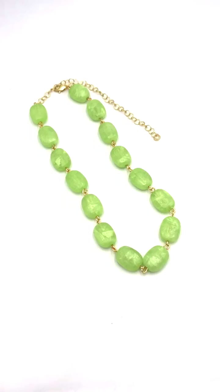 Green Opal Amelia Necklace
