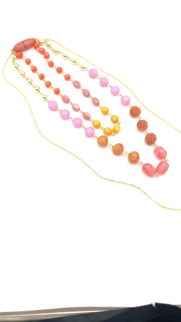 Trifecta Necklace - Citrus