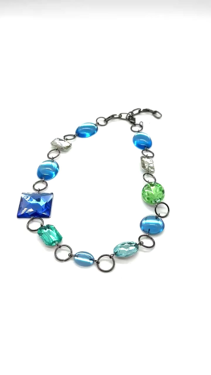 Water Story Shine-On Shortie Necklace