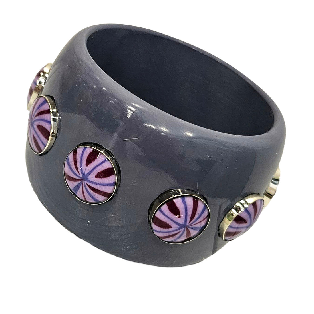 PRE-ORDER Plum &amp; Purple Fireworks Bangle (Ships in 4-5 weeks)