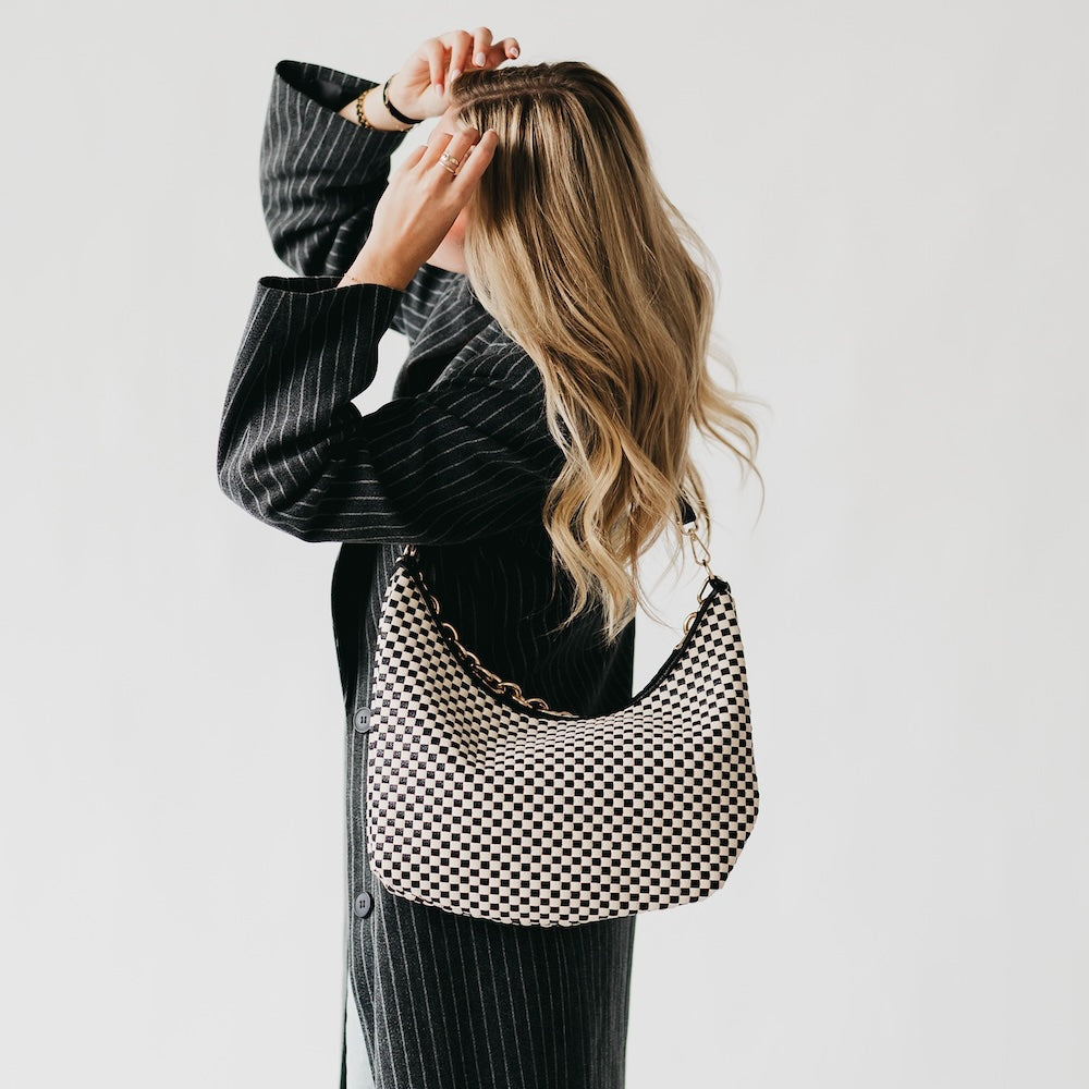 Sienna Slouchy Woven Shoulder Bag-Crossbody Bag-Pretty Simple
