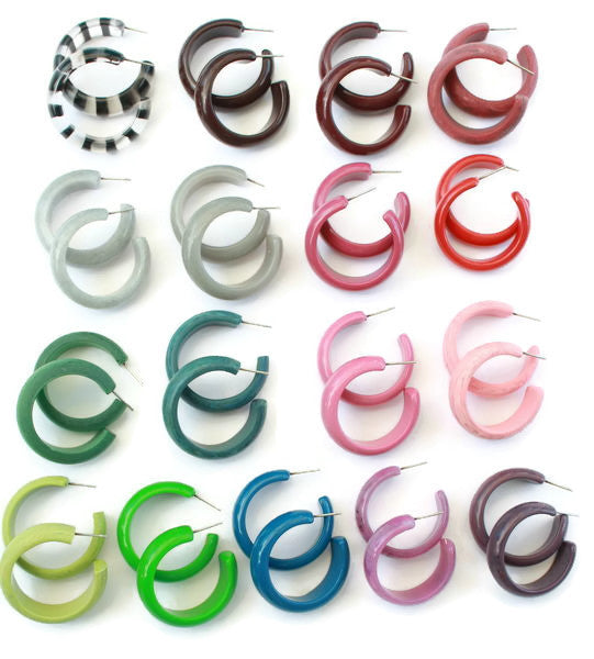 simple hoops in colors