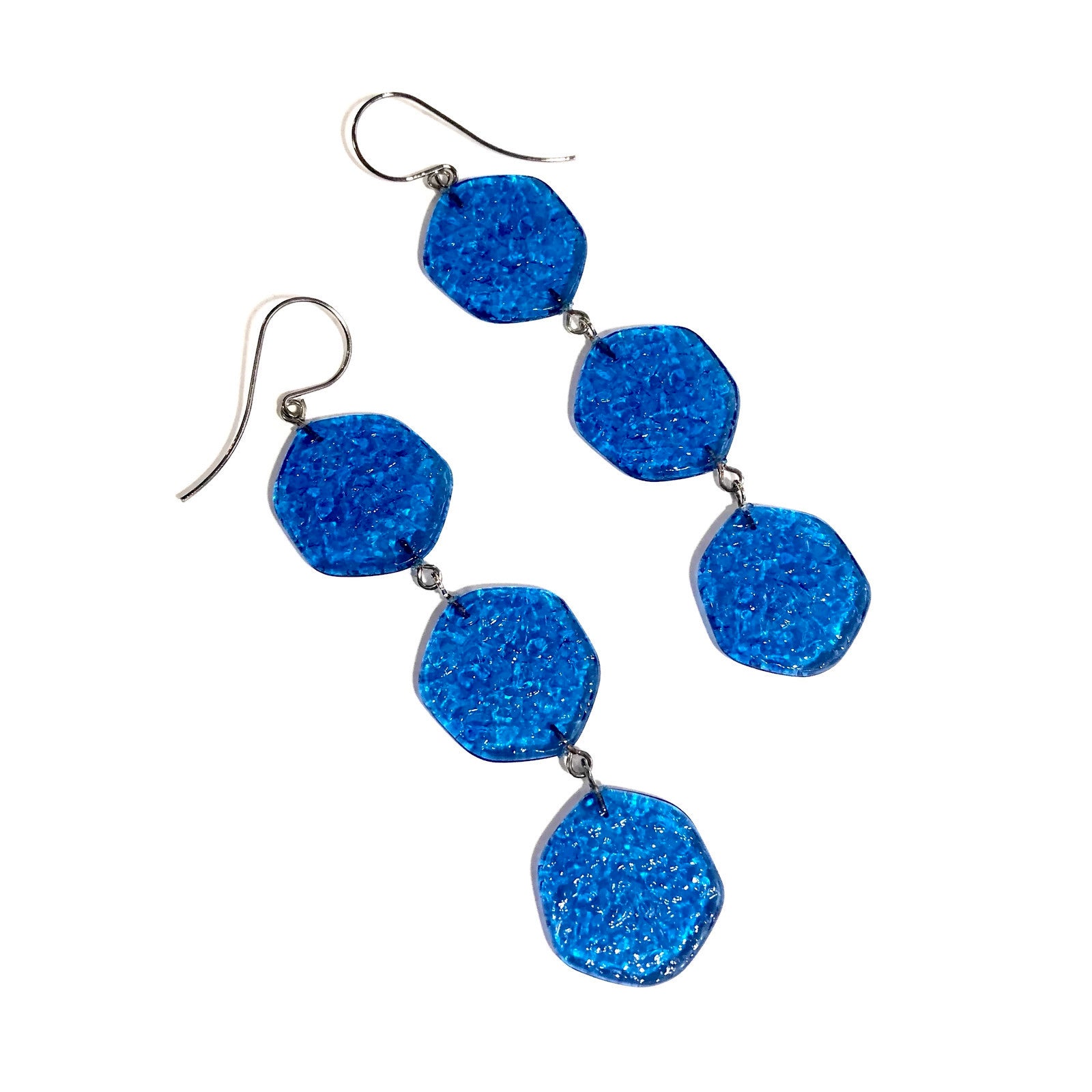 deep blue earrings