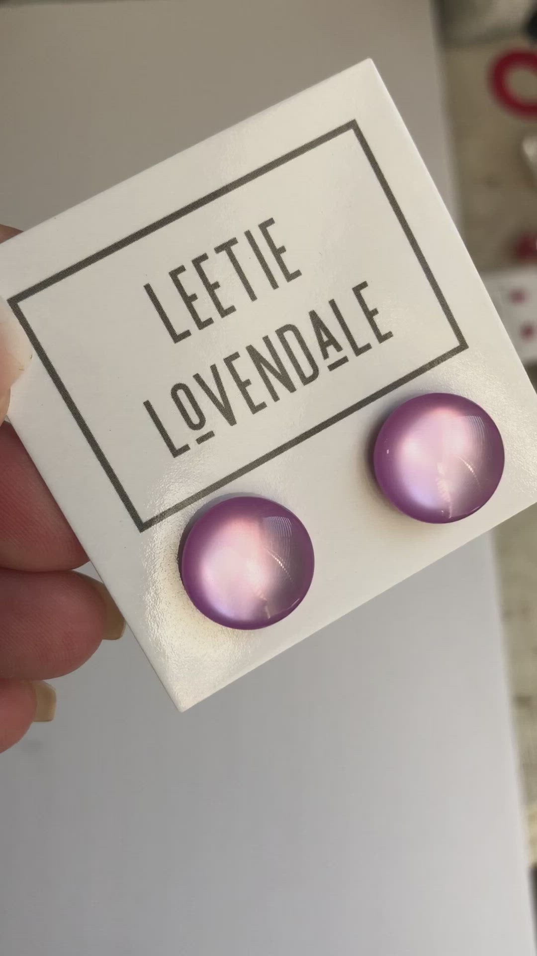 lilac earrings video