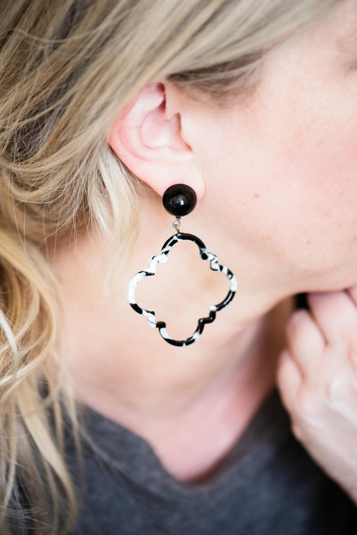 cellulose statement earrings