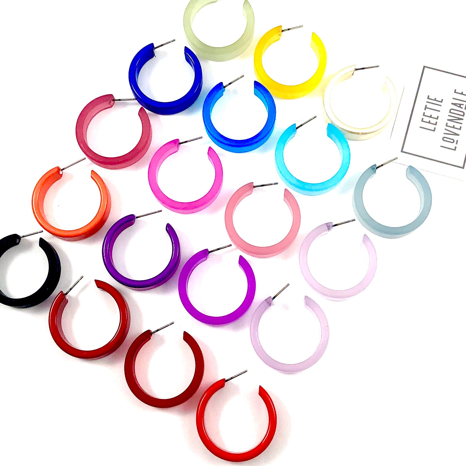 chandler hoop earrings - all the colors