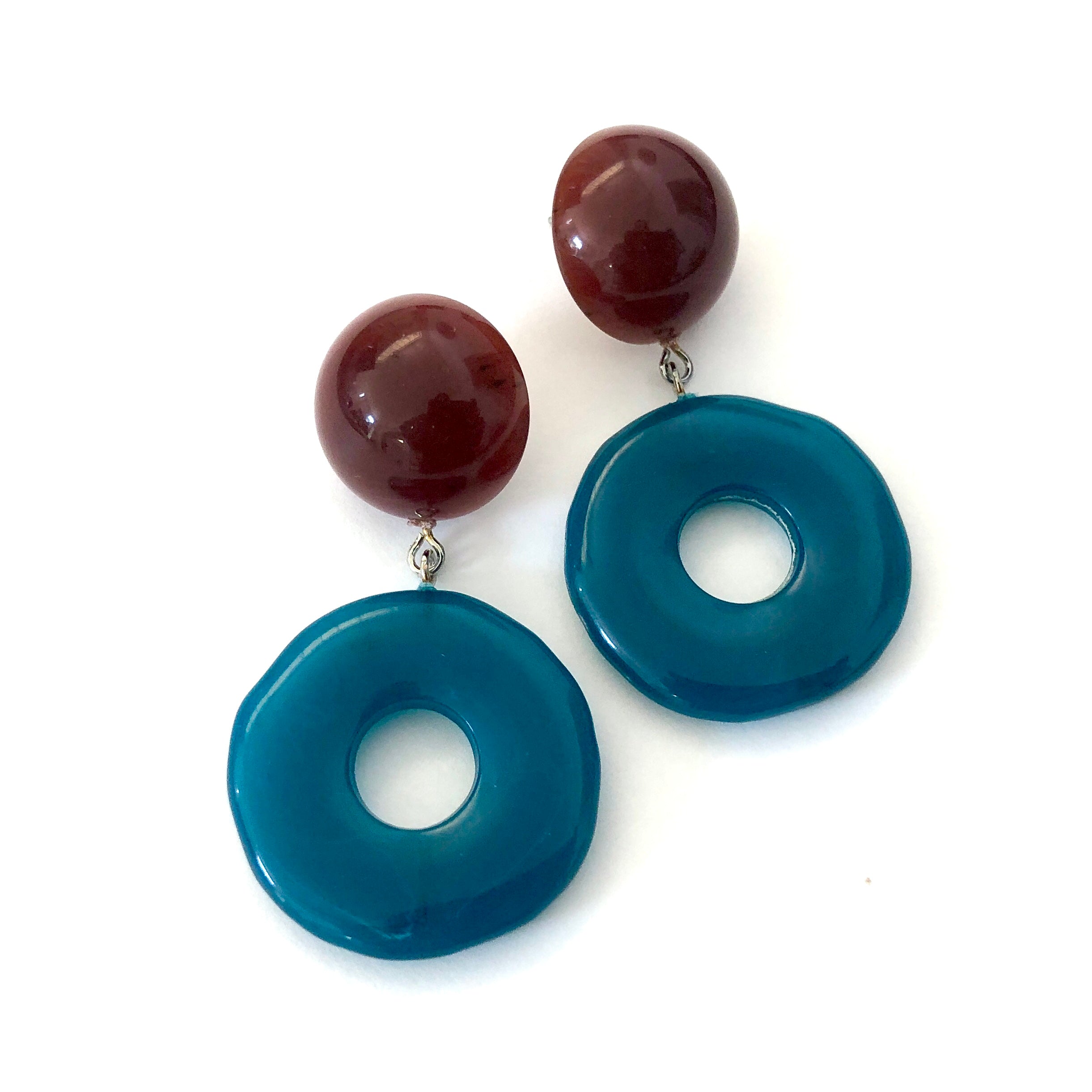sea blue earrings