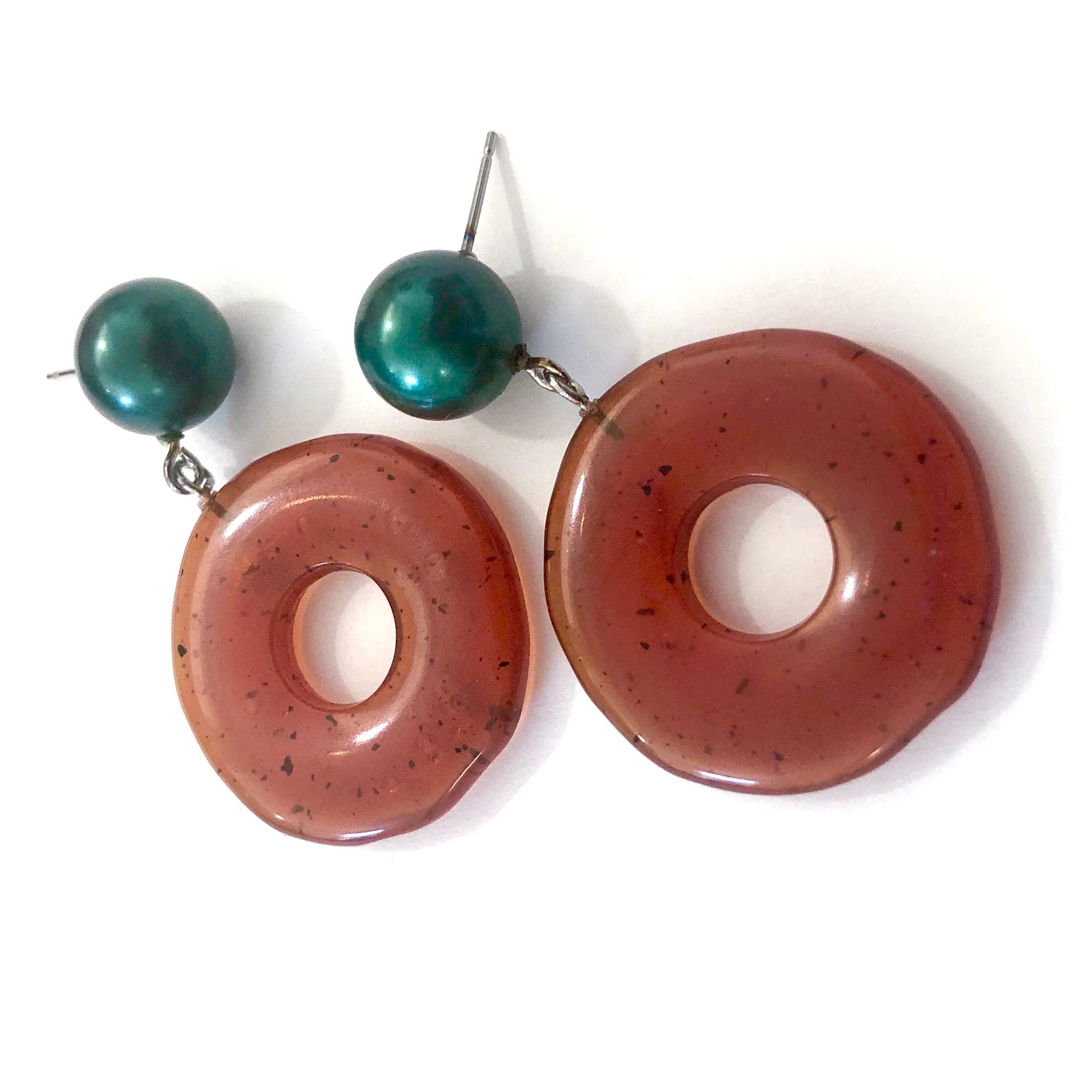 donut drop earring