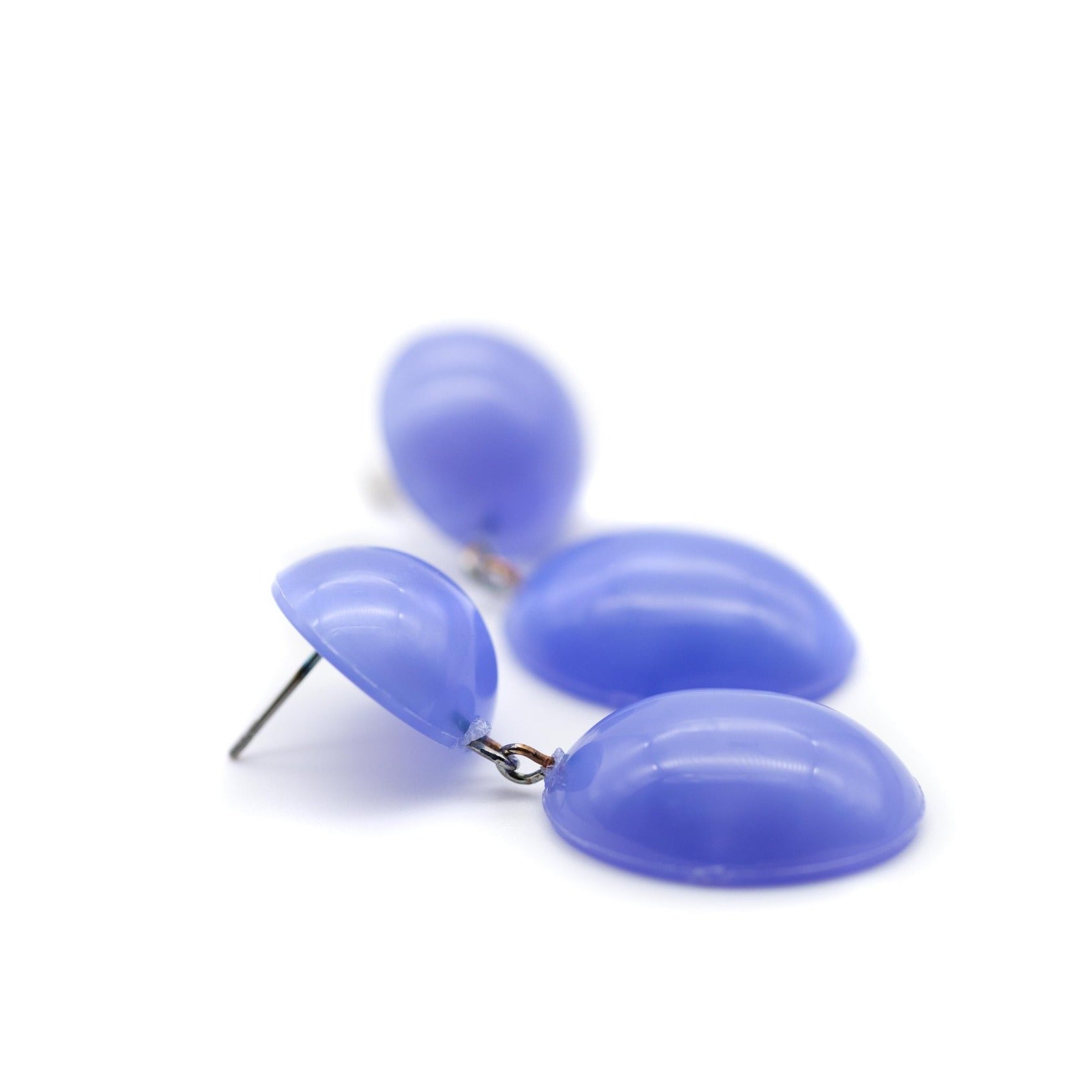 light blue acrylic earrings