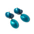 teal blue aura earrings