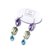 pastel gem earrings