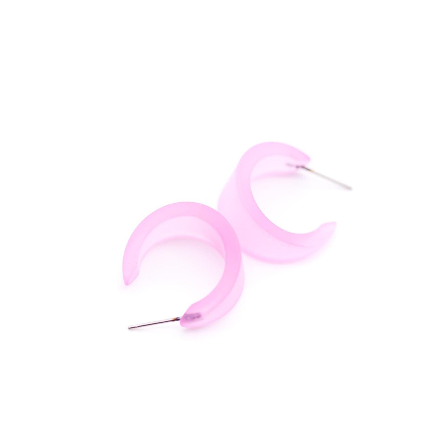 pastel pink hoops