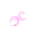 pastel pink hoops