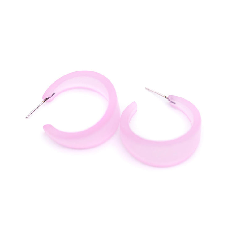 light pink earrings acrylic