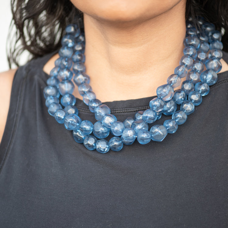 slate blue necklace